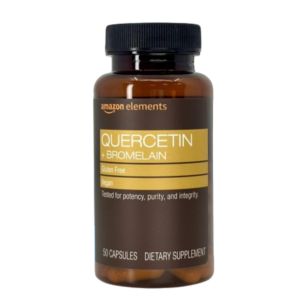 Amazon Elements Quercetin + Bromelain 500 mg - 50 Capsules