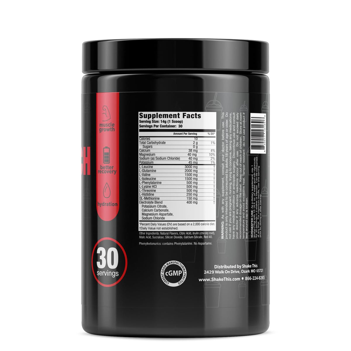 ES FIT Amino - Pre and Post Workout with Electrolytes - BCAAs
