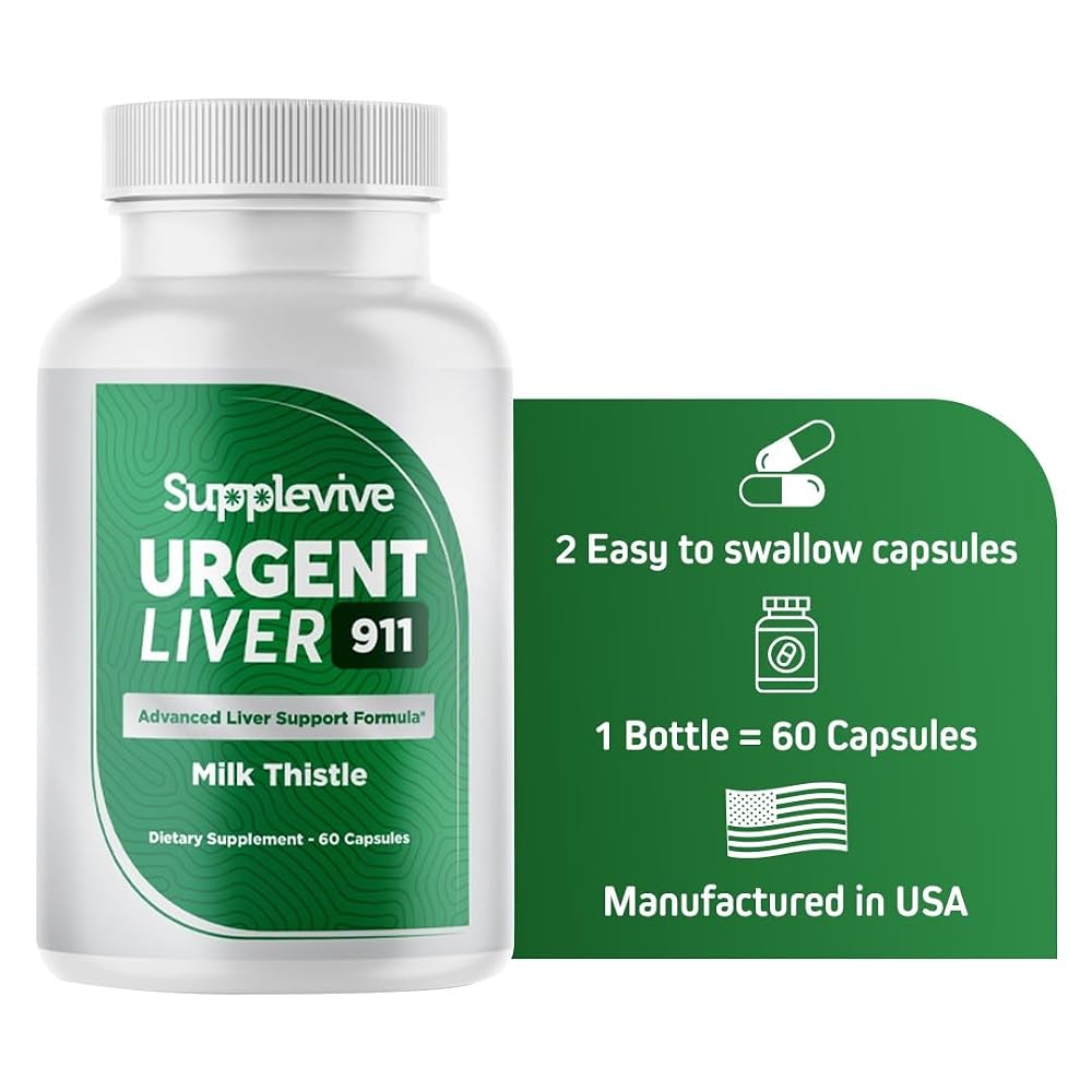 Supplevive Urgent Liver 911 Herbal Liver Support Supplement Liver
