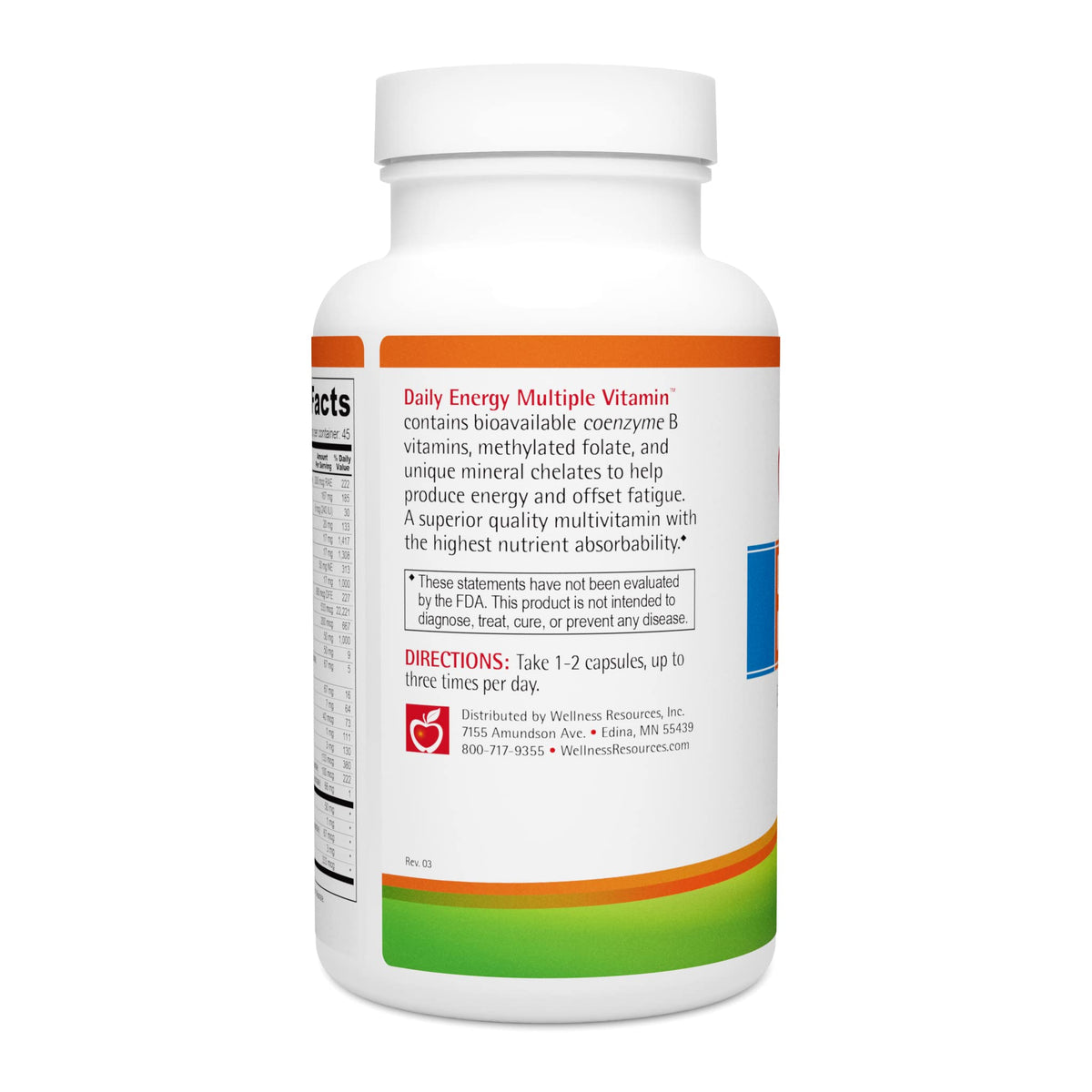 Wellness Resources Daily Energy Multiple Vitamin - Coenzyme B