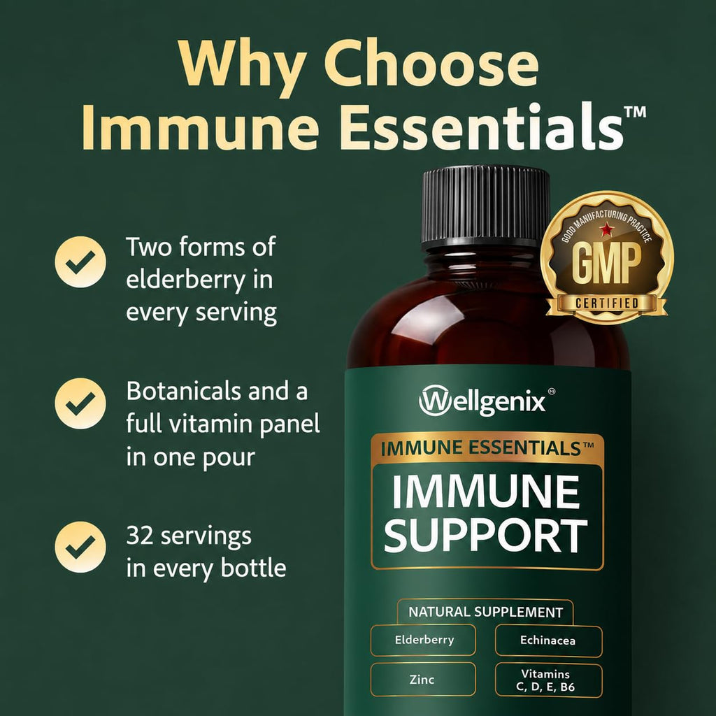 Wellgenix Immune Essentials Immune Support Liquid - 32 Fl Oz - image 5