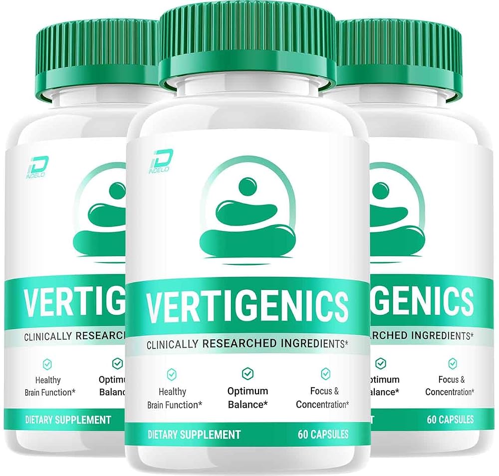 Indelo Vertigenics Brain Supplement Capsules for Memory and Focus - 180 Capsules