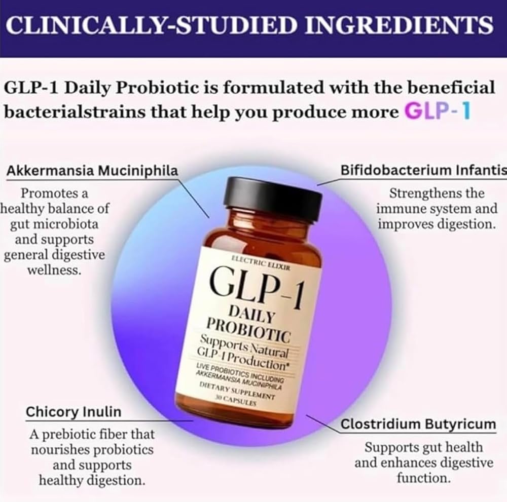 Electric Elixir GLP-1 Supplement with Akkermansia - 30 Capsules - image 4