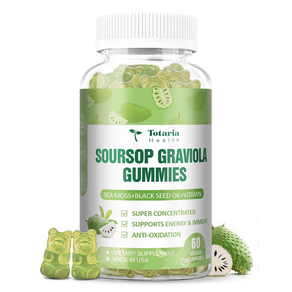Totaria Soursop Gummies Sea Moss Gummies 047 Natural Sugar Free Flavor