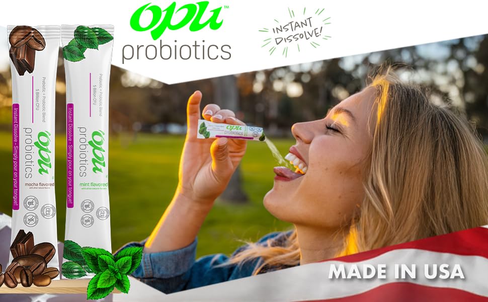 'Opu Probiotics Mint Instant-Dissolve - One Month Supply - 5 Billion
