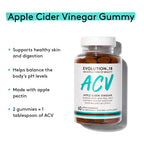 EVOLUTION18 Apple Cider Vinegar Gummy Digestive Support - 60 Gummies - image 5