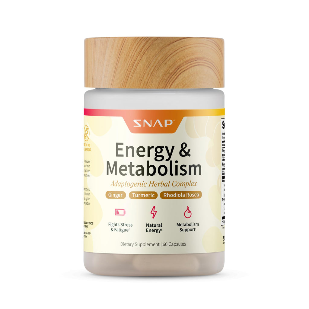 Snap Supplements Energy & Metabolism Adaptogenic Herbal Complex - 60 Capsules