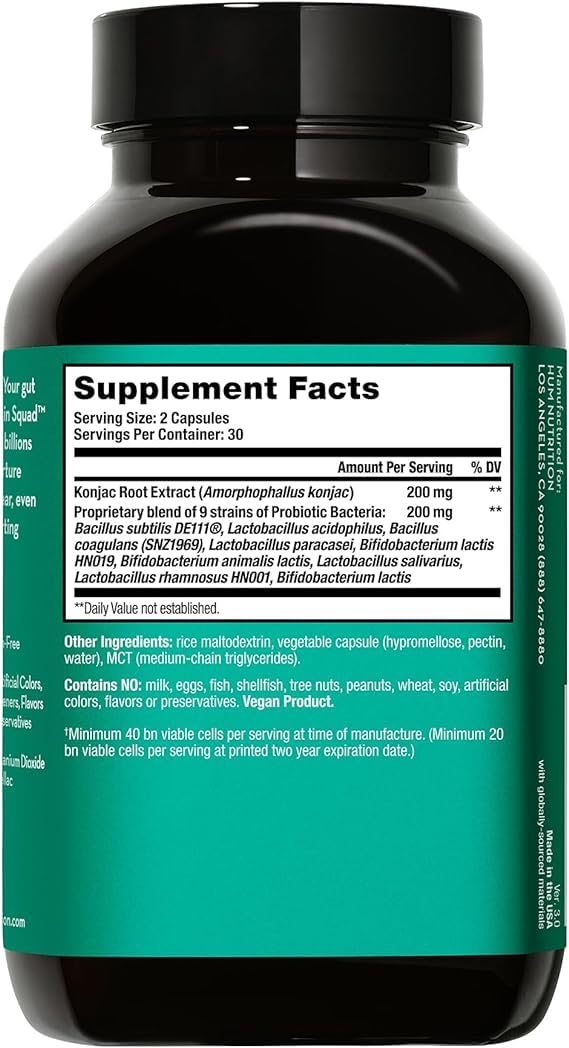 HUM Skin Squad Probiotic & Prebiotic Capsules - 60 Count - image 4