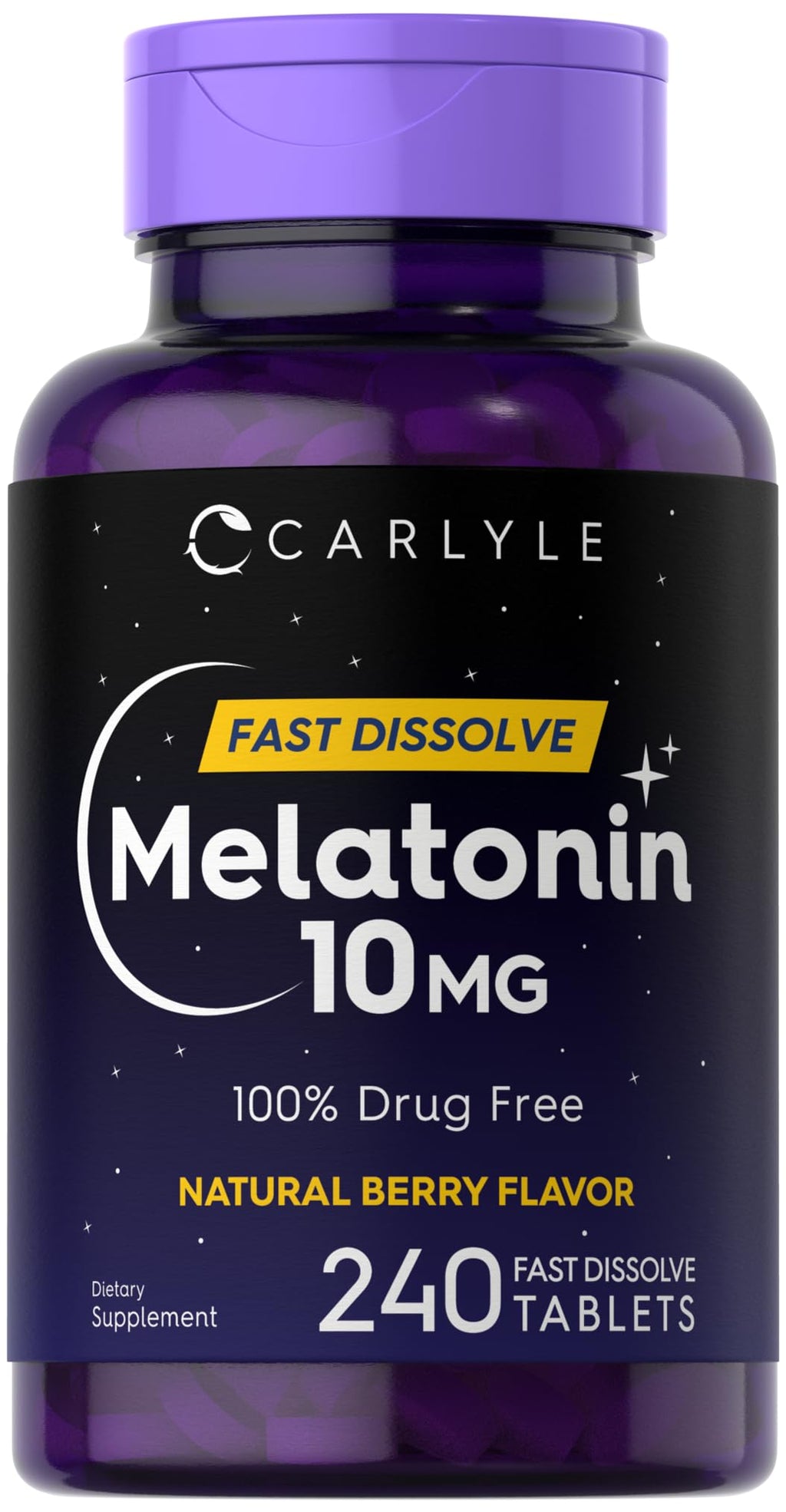 Carlyle Melatonin 10mg Fast Dissolve Tablets - 240 Count