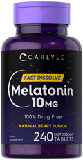 Carlyle Melatonin 10mg Fast Dissolve Tablets - 240 Count