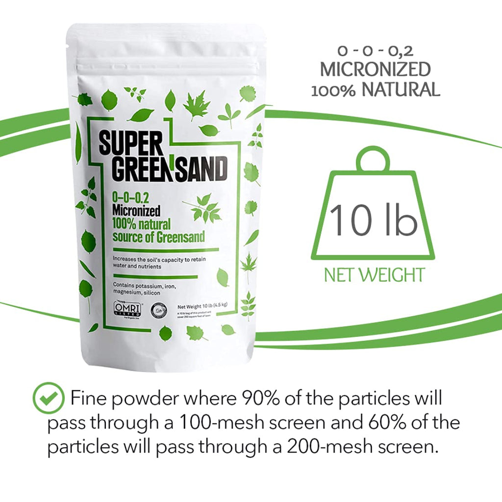 Super Greensand Micronized Soil Conditioner 68 Minerals - 10 lbs - image 2