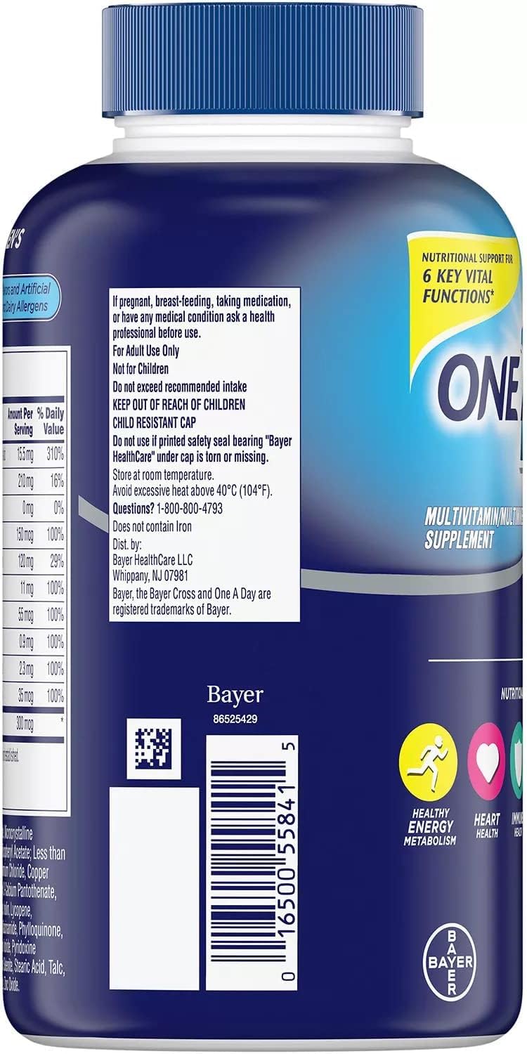 One A Day Men's Health Formula Multivitamin - 300 Tablets - image 2