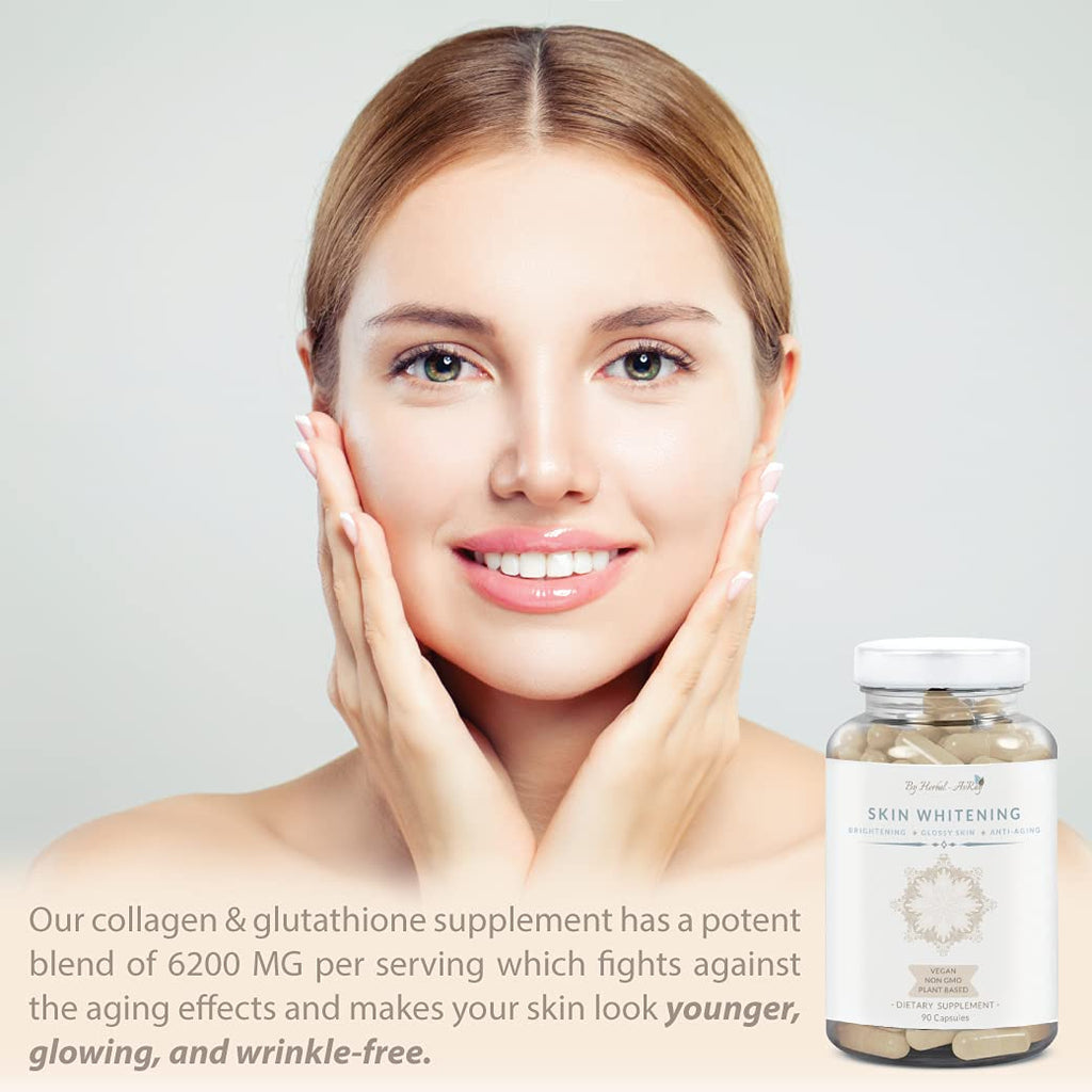 Herbal-avRay Glutathione Skin Whitening Capsules - 90 Vegan Capsules - image 2