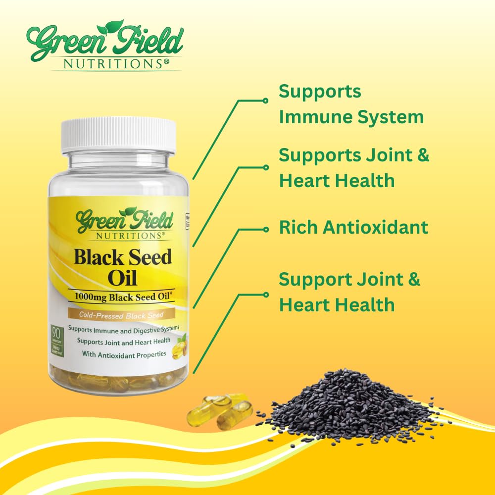 Greenfield Nutritions Black Seed Oil Immune Support - 90 Capsules - image 2