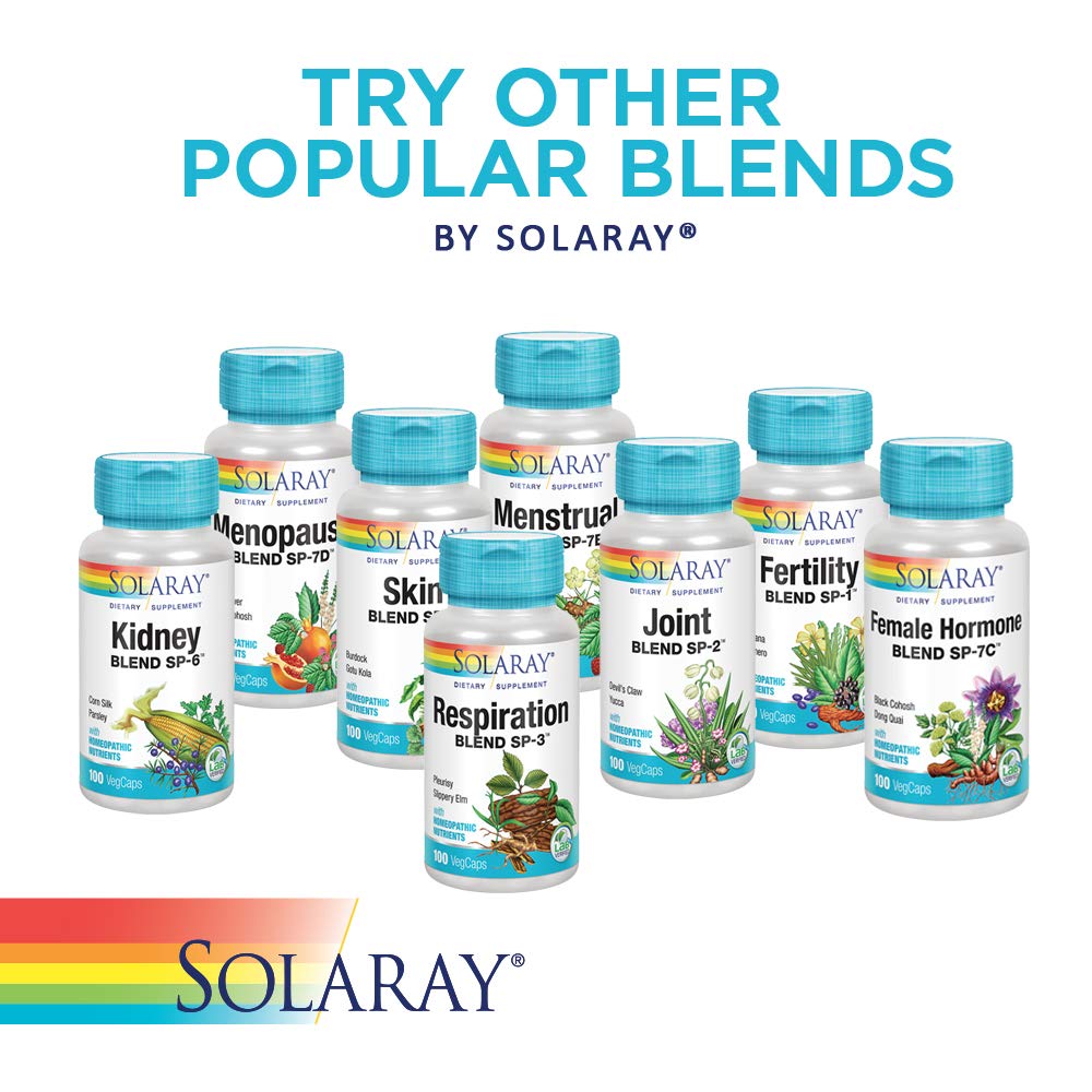 SOLARAY Thyroid Blend SP-26 Herbal Supplement - 100 Vegetarian Capsules - image 5