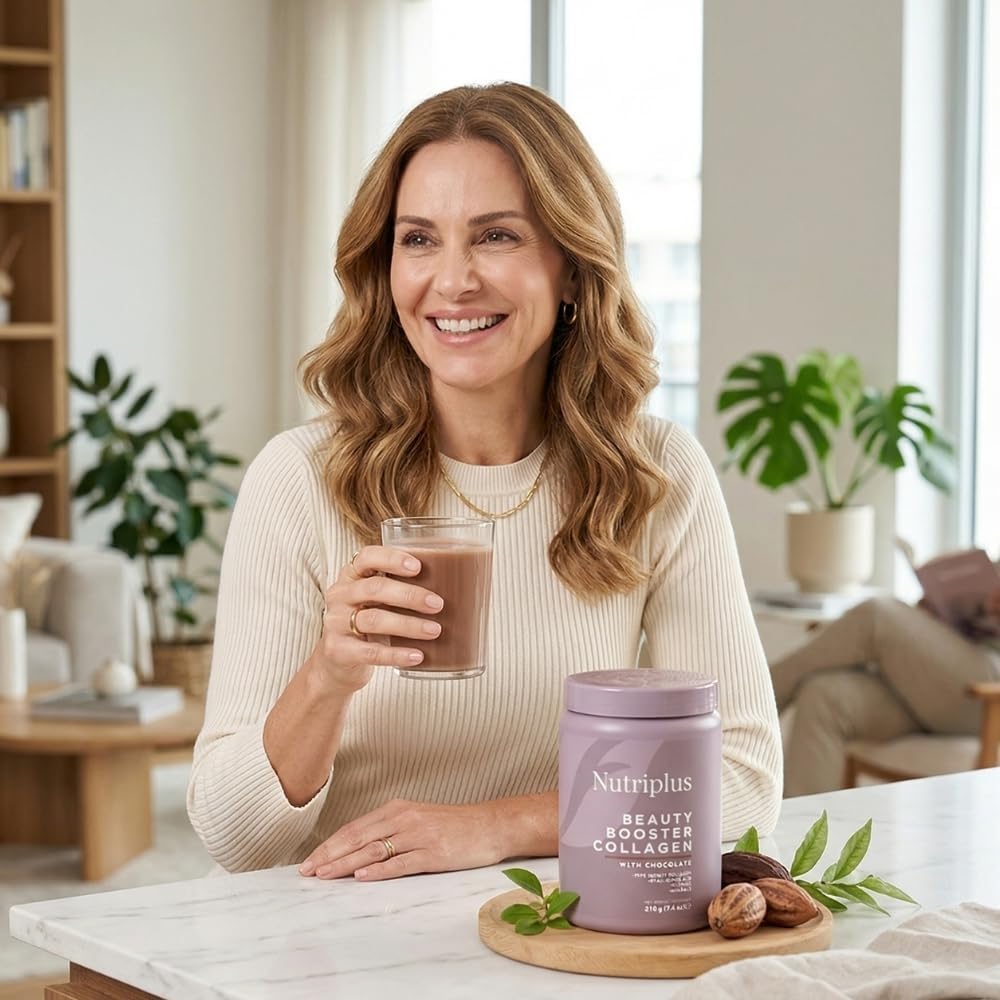 FARMASi Nutriplus Beauty Booster Collagen Powder Chocolate - 7.4 oz - image 6