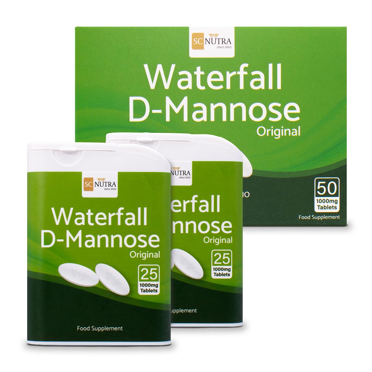 Sweet Cures D-Mannose 1000mg Tablets - 50 Tablets