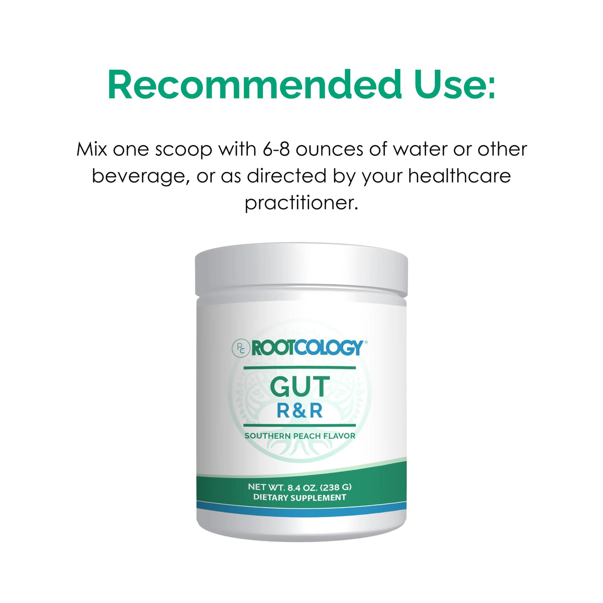 Rootcology Gut R&R Peach Flavor Powder - 28 Servings - image 7