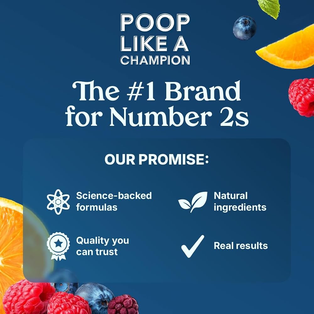 Poop Like a Champion Fiber Gummies Digestive Support - 60 Gummies - image 6