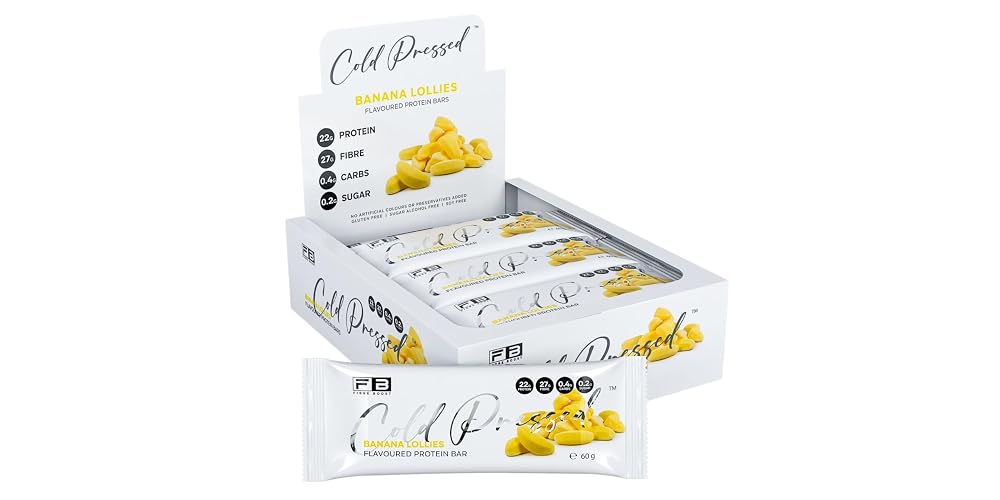 Fibre Boost Banana Lollies Protein Bar - 12 Bars