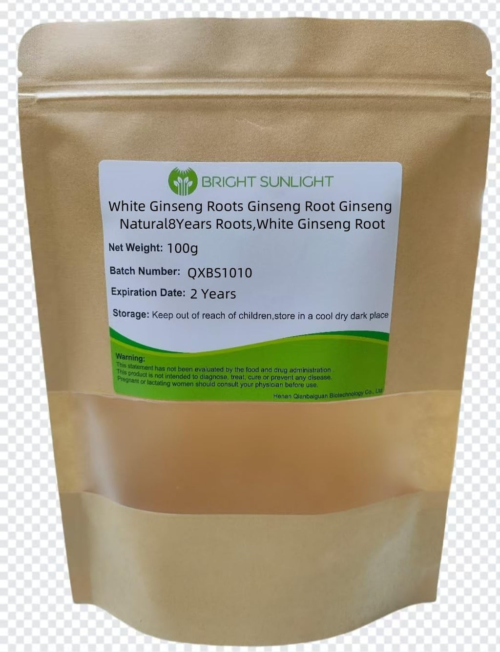Generic White Ginseng Root Herbal Supplement - 100 Grams - image 2
