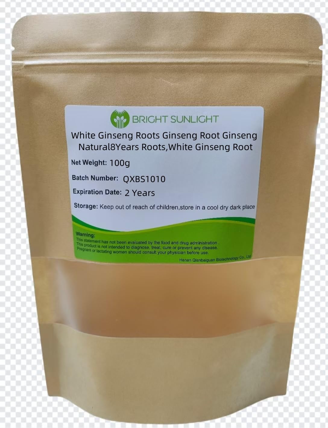 Generic White Ginseng Root Herbal Supplement - 100 Grams - image 2