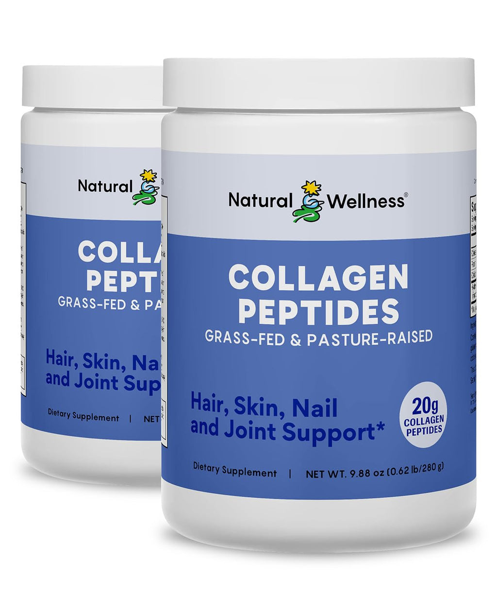 Natural Wellness Collagen Peptides Type I & III Powder - 2-Pack