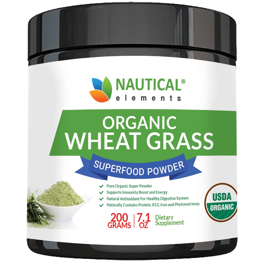 Nautical Elements Wheatgrass Powder USDA Organic - 200g