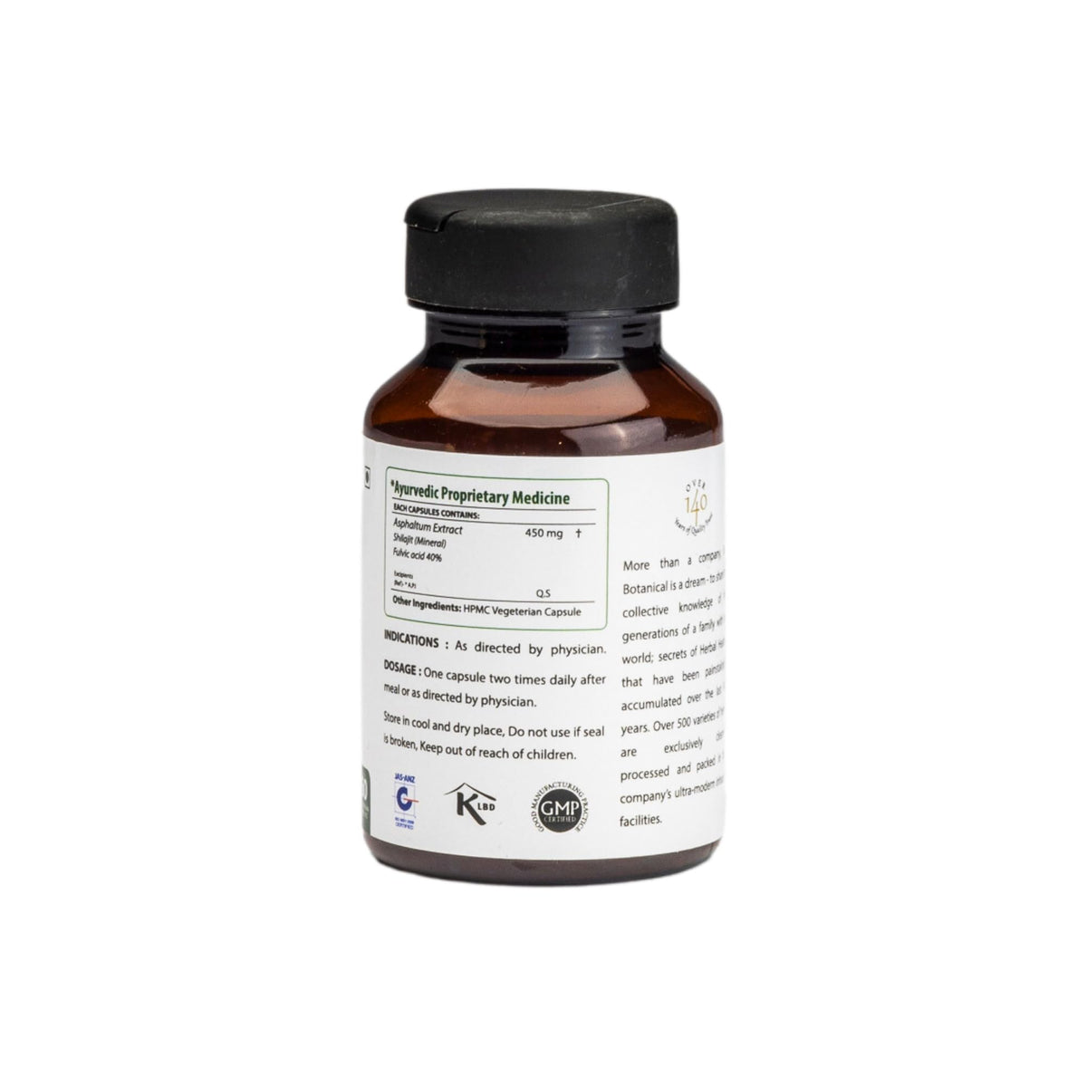 bixa BOTANICAL Shilajit Capsules 450 MG for Daily Energy - 60 Capsules - image 6