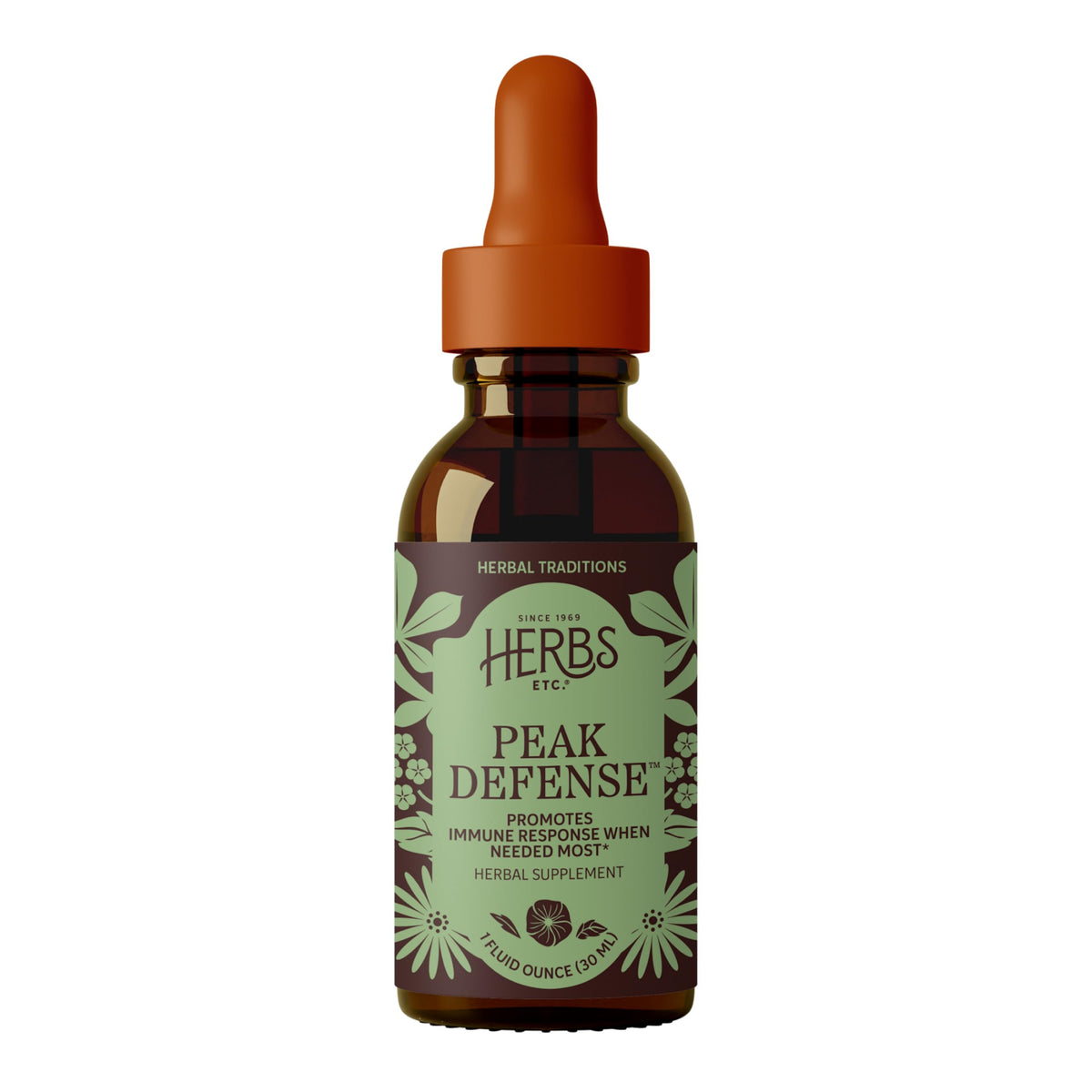 Herbs Etc. Peak Defense Liquid Extract Immune Support - 1 fl oz