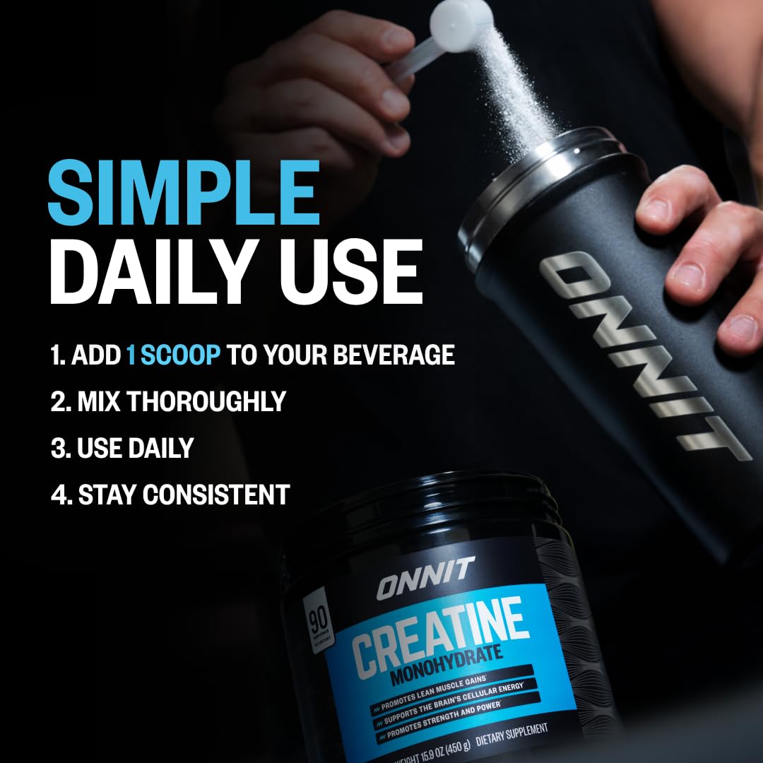 ONNIT Creatine Monohydrate Powder 5g - 30 Servings - image 4