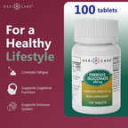 GeriCare Ferrous Gluconate 27mg Iron Tablets - 200 Count - image 4