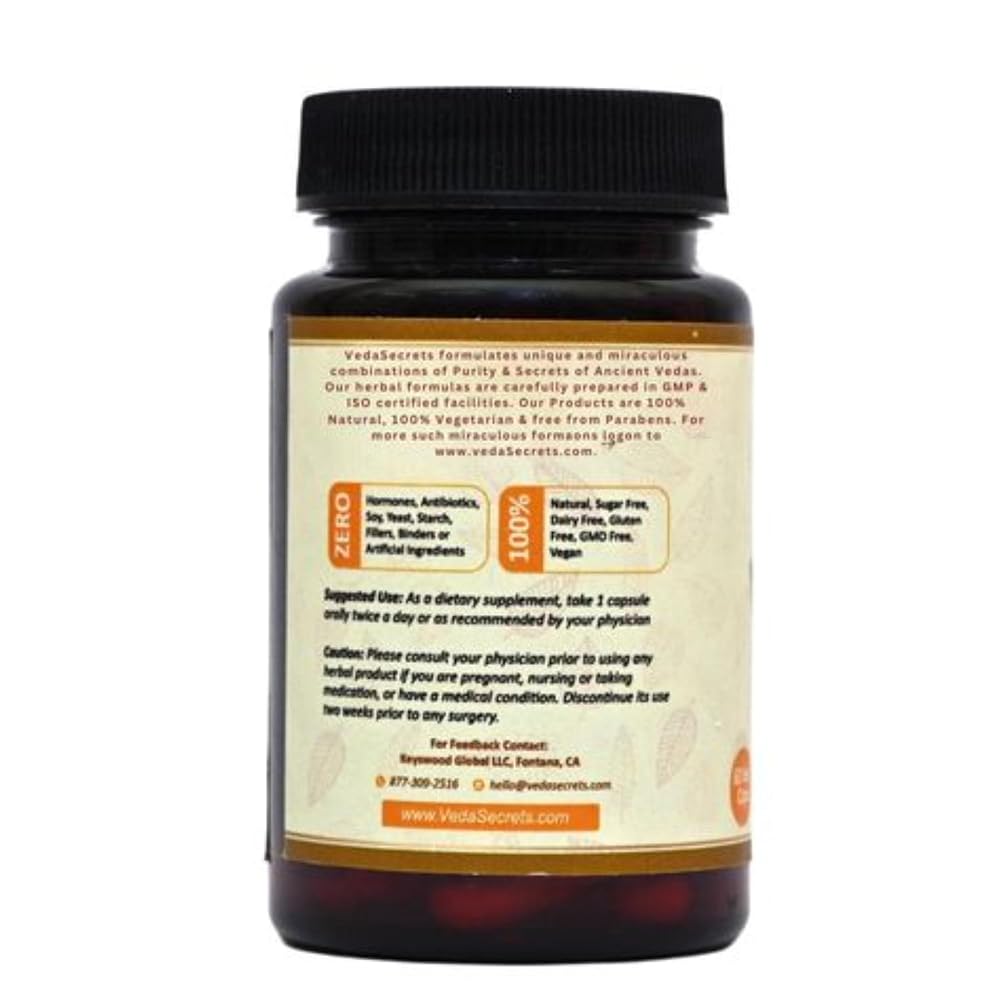 VedaSecrets Moringa Capsules with Phyllanthus Emblica - 60 Vegetarian Capsules - image 4