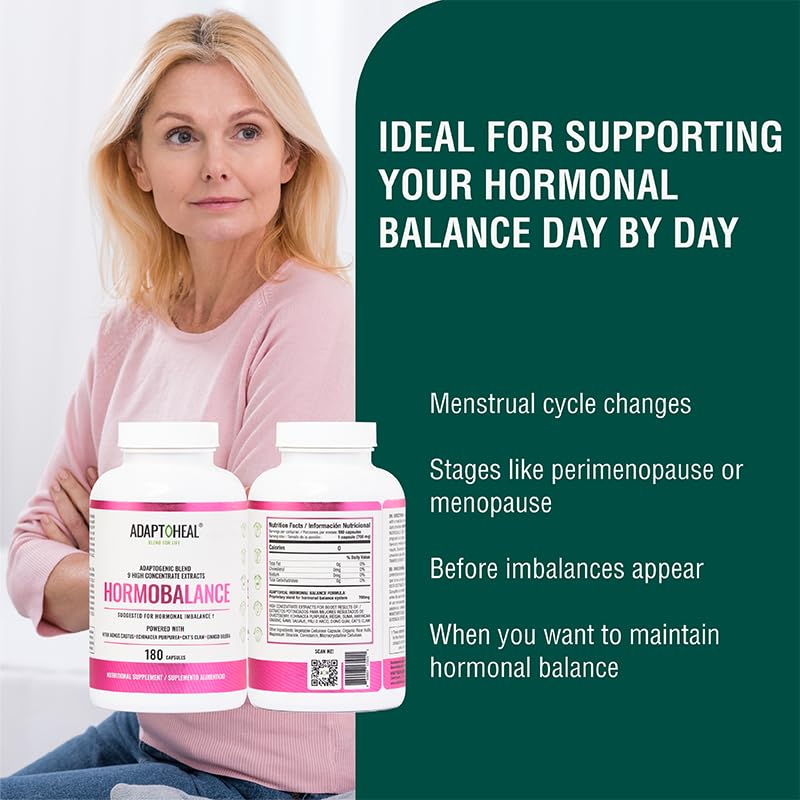 ADAPTOHEAL Hormobalance Hormone Balance for Women - 180 Capsules - image 4