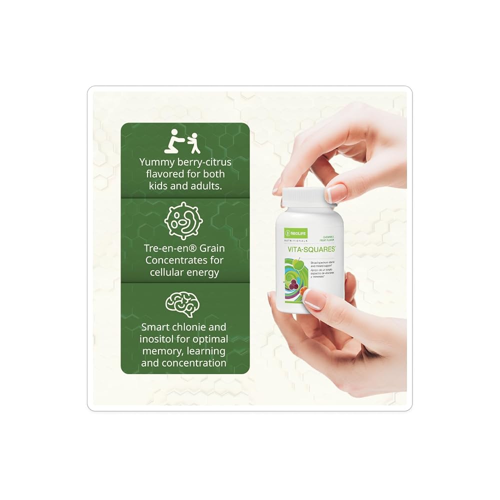 NeoLife Vita-Squares Chewable Multivitamin for Kids - 180 Tablets - image 2