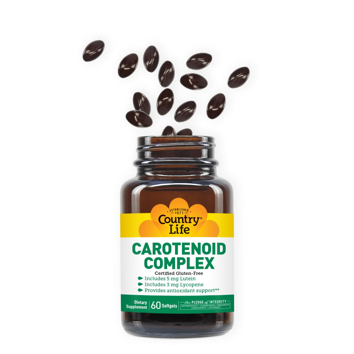 Country Life Carotenoid Complex with Lutein and Lycopene - 60 Softgels - image 3