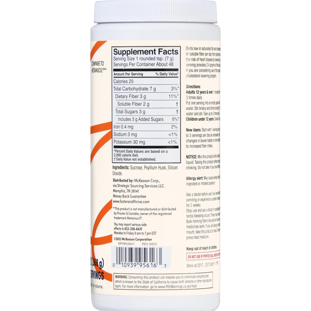 Foster & Thrive Daily Psyllium Husk Powder Supplement - 48 Doses - image 5
