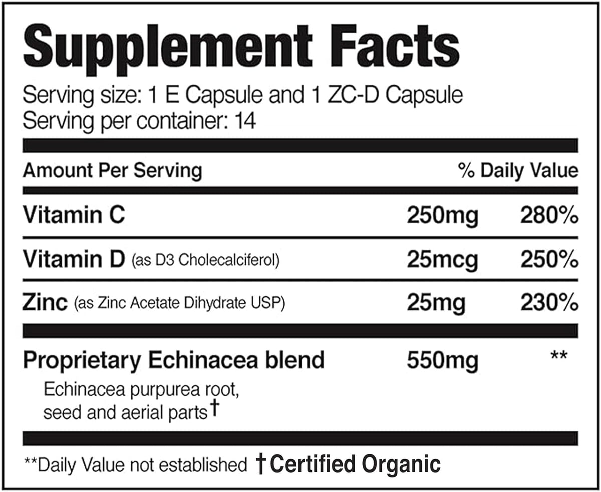 EZC Pak 5-Day Immune System Booster with Echinacea
