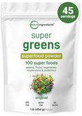 Micro Ingredients Super Greens Powder, 100 Superfoods - 1 lb