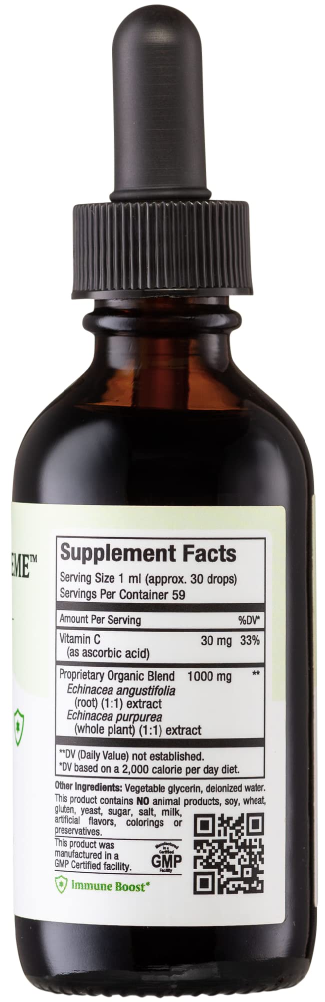 Maxi Health Echinacea Supplement Liquid with Vitamin C - 2 fl oz - image 2