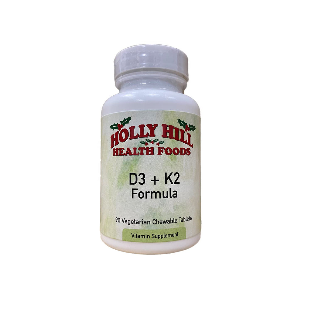 Holly Hill Health Foods D3 + K2 Formula - 90 Vegetarian Tablets