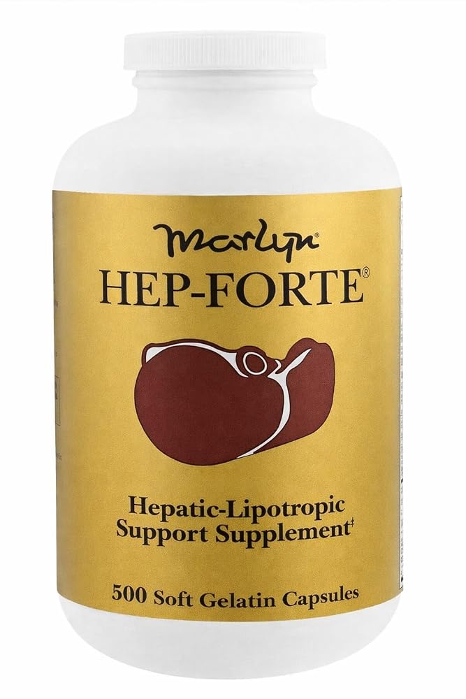 Marlyn Hep-Forte Liver Support Supplement & Vitamin B - 500 Softgels
