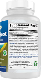 Best Naturals Konjac Glucomannan Root 2000 mg - 360 Vegetarian Capsules - image 6