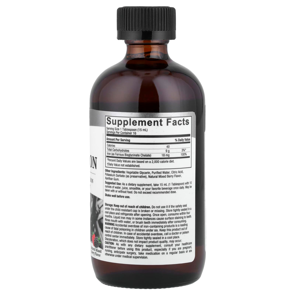 Nature's Answer Gentle Iron 18mg Liquid - 8 Fl Oz - image 2