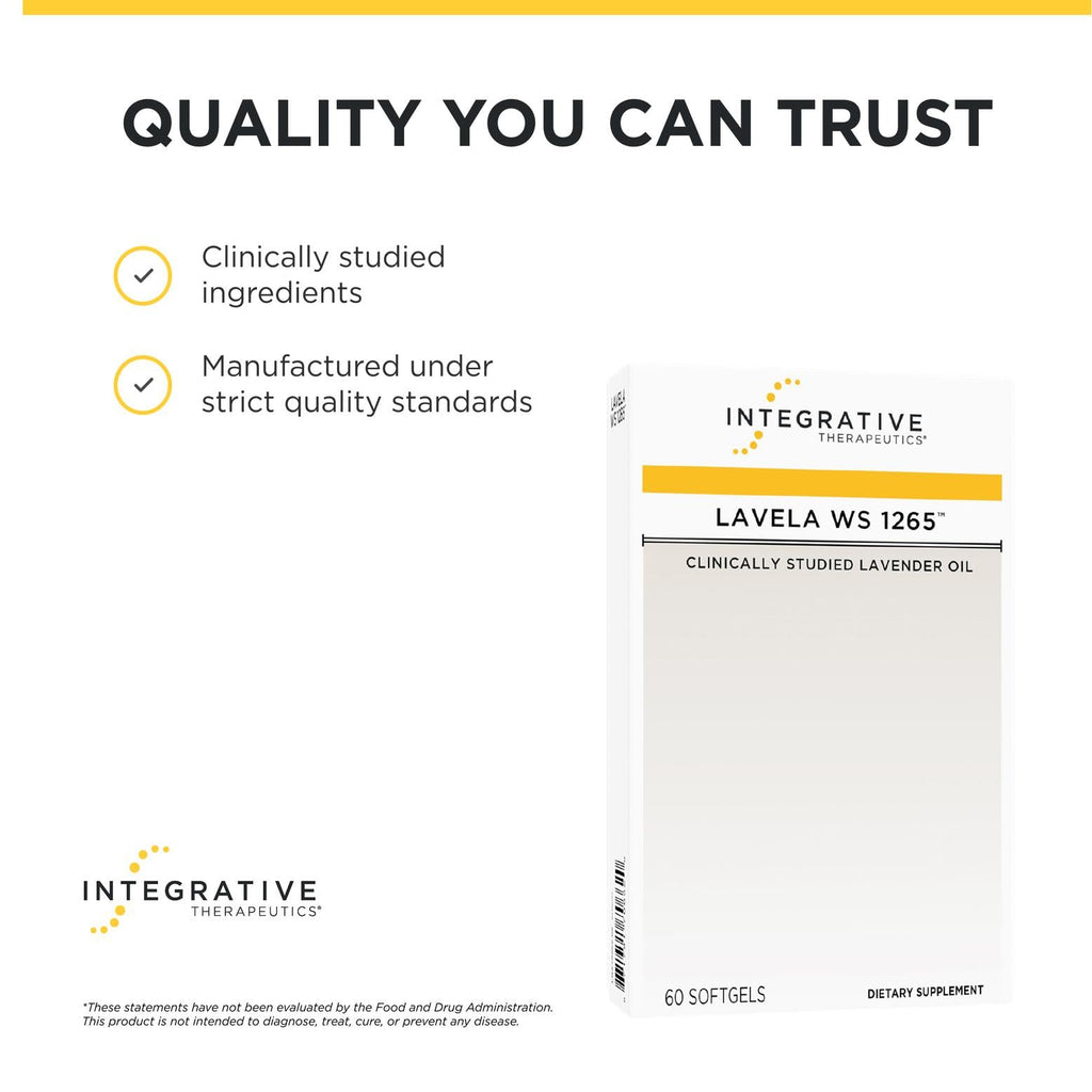 Integrative Therapeutics Lavela WS 1265 Lavender Oil - 120 Softgels - image 6