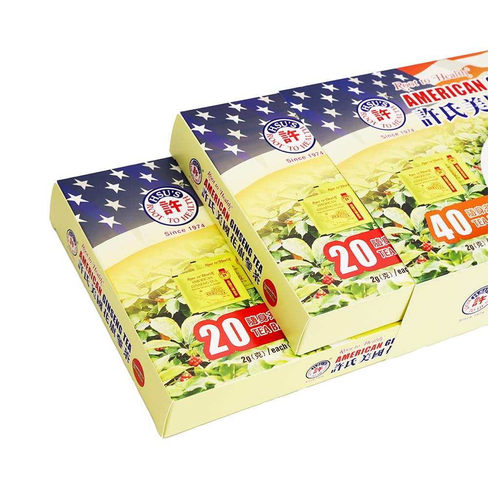 Hsu's American Ginseng Tea Bags