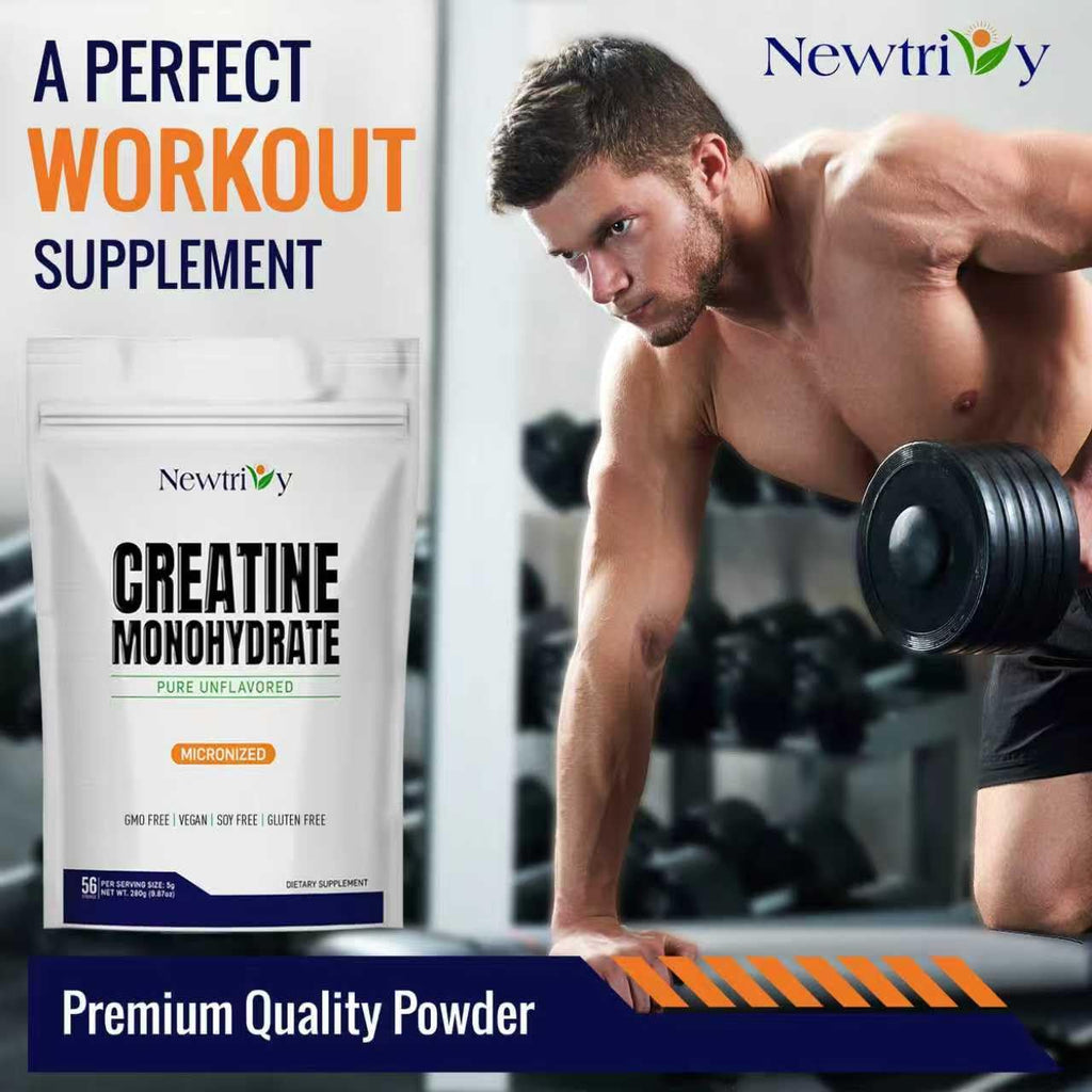 Newtrivy Creatine Monohydrate Micronized Powder - 280g - image 4