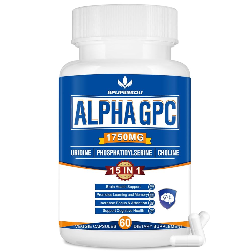 Spliferkou Alpha GPC 800mg Cognitive Support - 60 Capsules