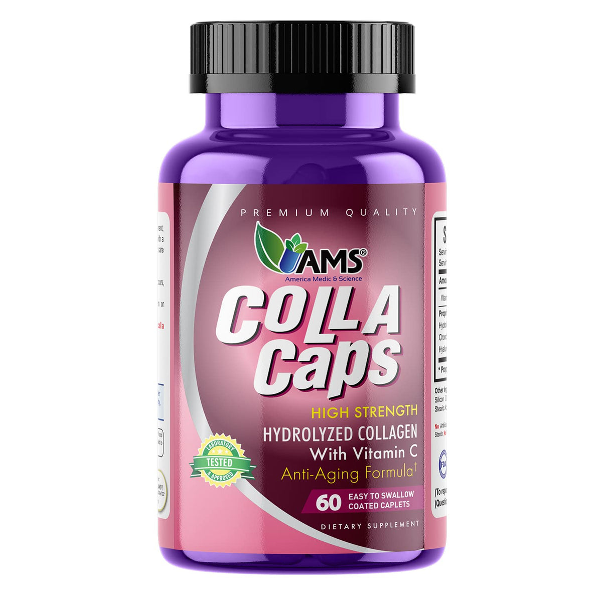 America Medic & Science Colla Caps Collagen Supplement - 60 Caplets