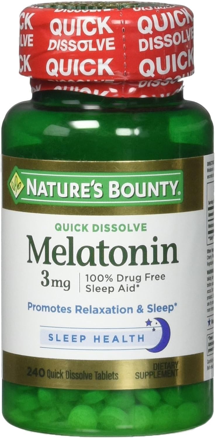 Nature's Bounty Melatonin 3 mg Tablets - 720 Count